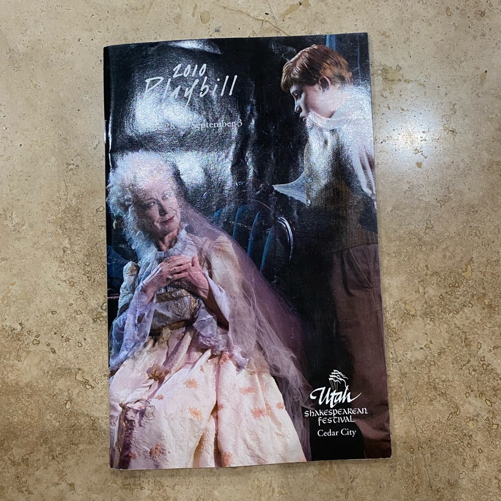 2010 Utah Shakespearean Festival Playbill